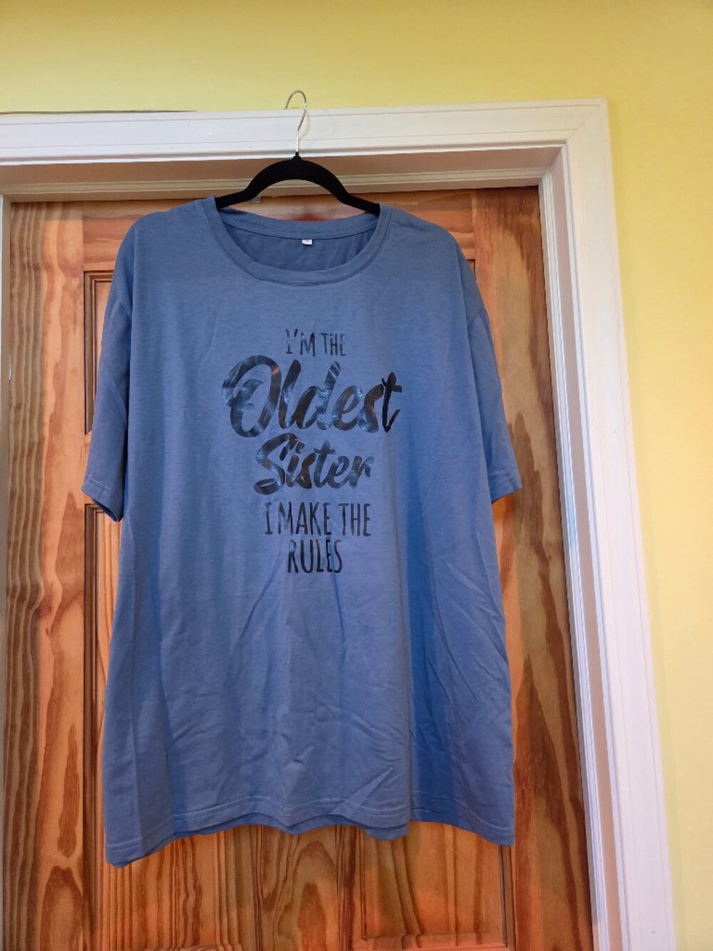 Plus Size Women's 4X "OLDEST SISTER" Blue Tee